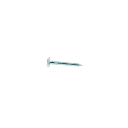 Roofing Nail, 1-1/4 In L, 3D, Steel, Hot Dipped Galvanized Finish, 11 Ga